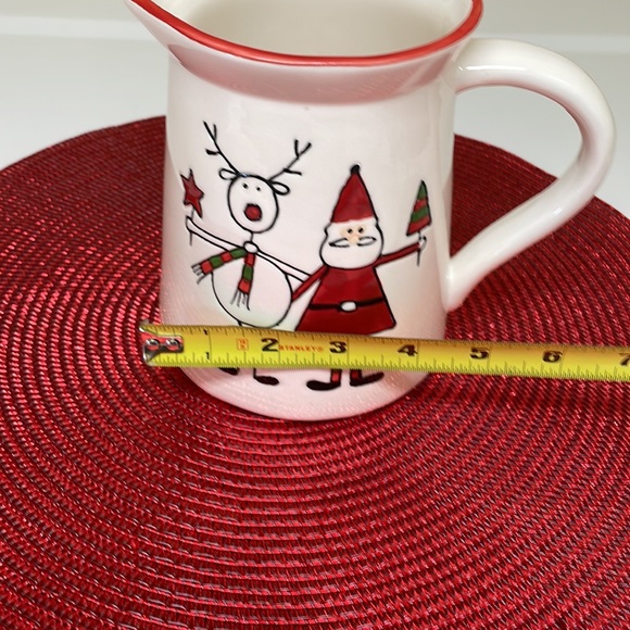 NWOT Holiday Hoopla Reindeer With Santa Pitcher - Picture 7 of 8